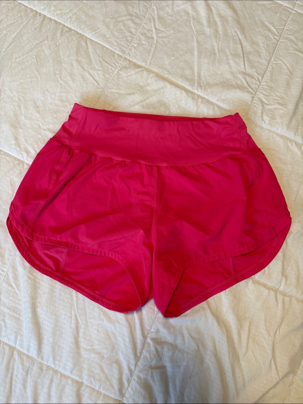 Women's High-Waist Hot Pink Active Shorts